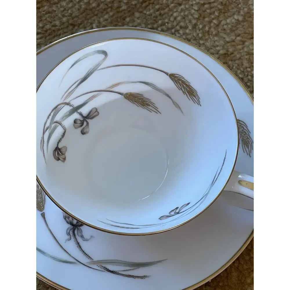 Lovely Vintage Noritake Flat Cup & Saucer Set Japan